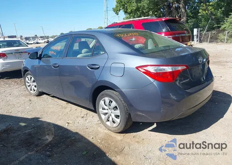 2014 Toyota Corolla Le from USA, damaged, VIN 2T1BURHE9EC119454
